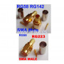 Conector SMA macho para cables RG59 y RG223