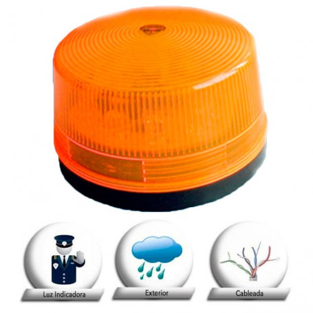 LUZ INTERMITENTE LED NARANJA 12V