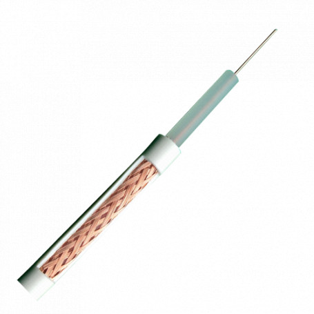 Cable coaxial micro RG59 para instalaciones CCTV. Rollo de 100 metros
