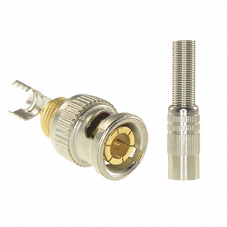 Conector BNC macho para soldar
