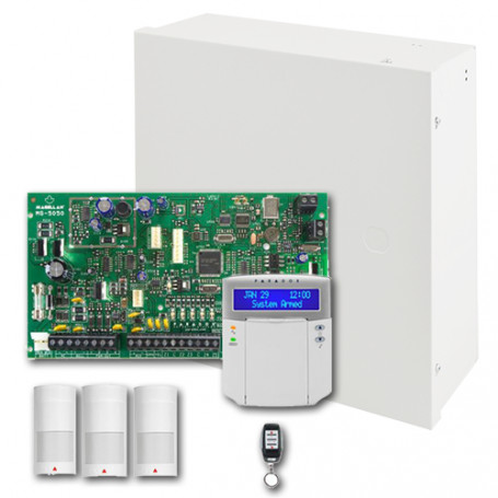 Kit Paradox Magellan MG5050 de 5 a 32 zonas + Teclado K32LCD+ 3 x PMD2P + 1 x REM15