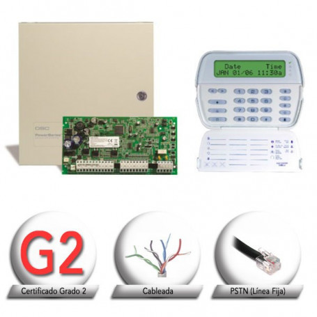 Central de 6 a 16 Zonas cableadas DSC