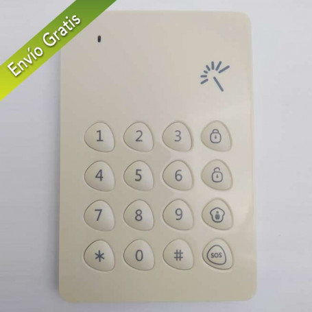 TECLADO INDEPENDIENTE INALÁMBRICO ANTENA INTERNA CHUANGO