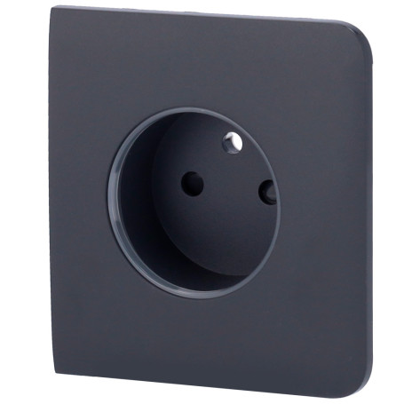 Tapa lateral para enchufe inteligente tipo E negro