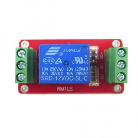 Rele 12v en placa NC/NO