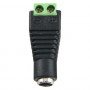 Conector DC hembra con salida +/- de 2 terminales