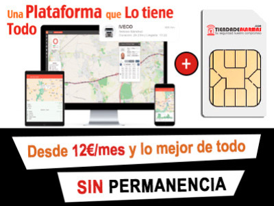 Llega la plataforma con SIM incluida para la localización GPS y SIN PERMANENCIA 